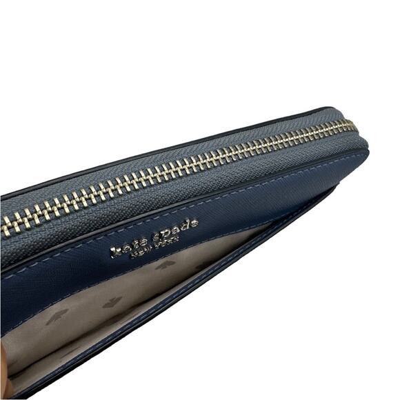 KATE SPADE New York Blue and light Blue Cameron LG Zip Around Wallet - Picture 4 of 10